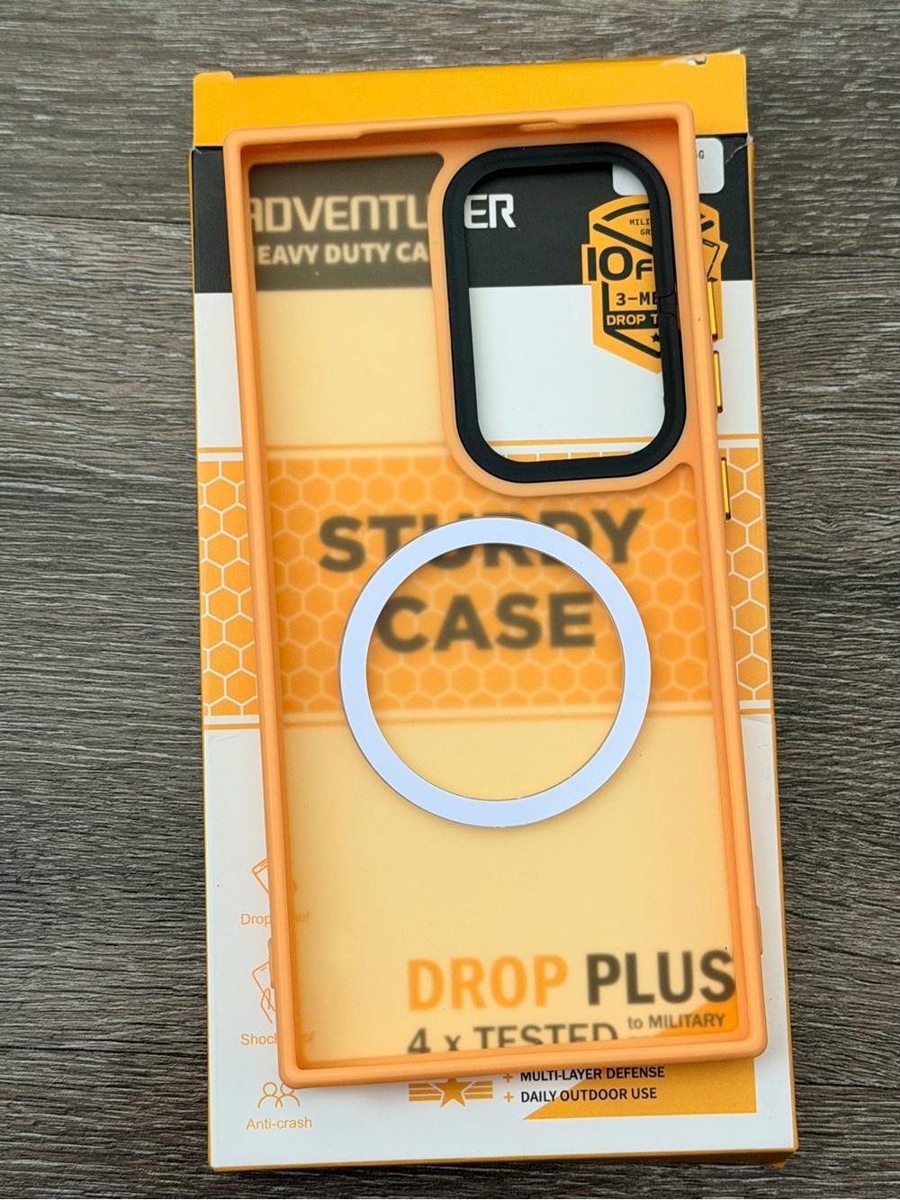 Sturdy Case Drop Plus - Orange/White